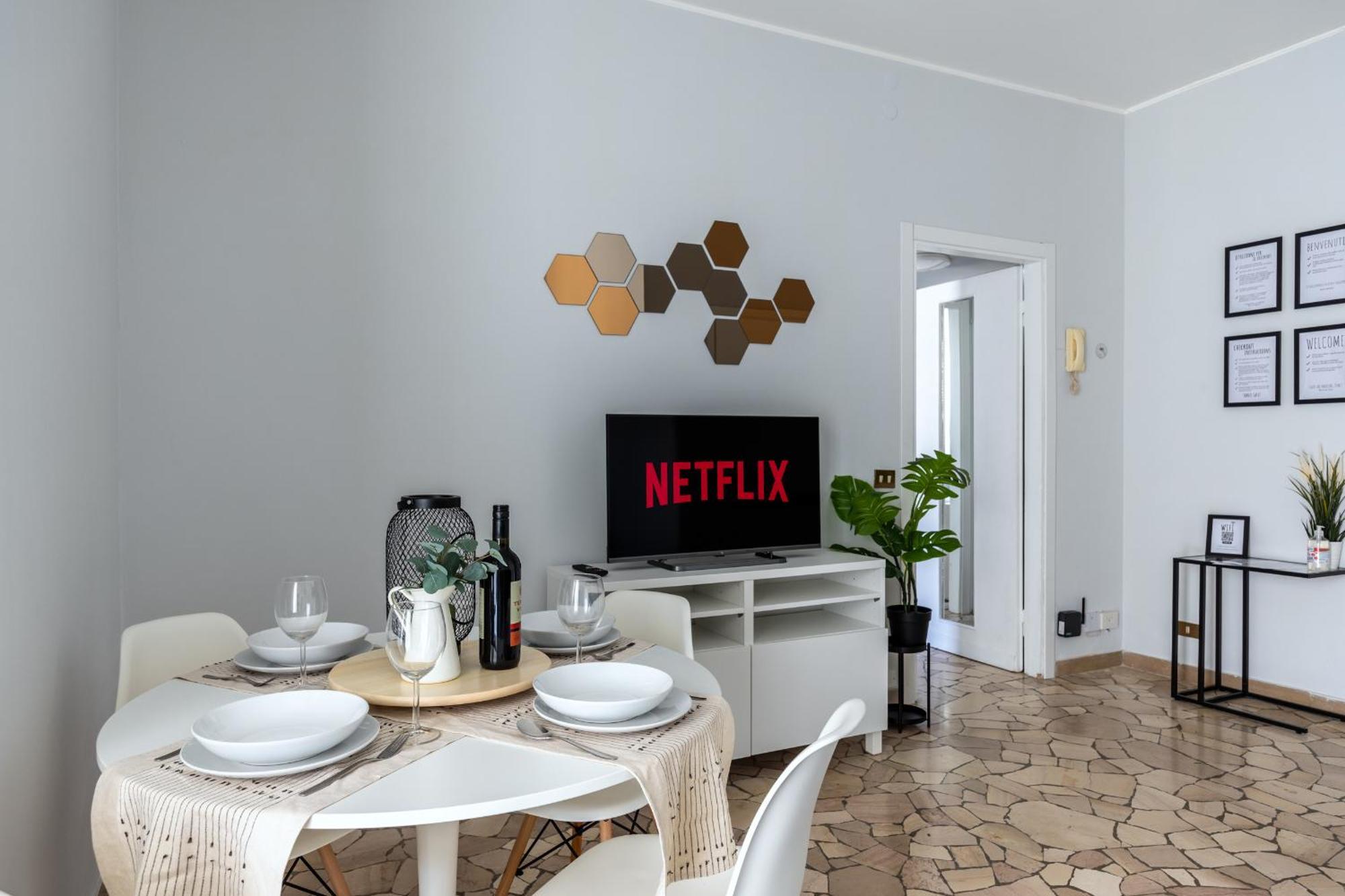 8 Min Dalla Metro Casa Elegante Con Netflix E Wifi Milano Eksteriør bilde